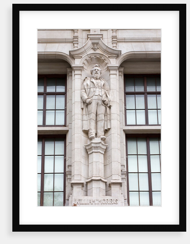 William Morris, statue of the artist and designer, V&A Museum by Arthur George