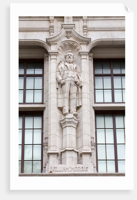 William Morris, statue of the artist and designer, V&A Museum by Arthur George
