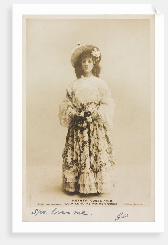 Dan Leno as Mother Goose in Mother Goose Act II by Bassano
