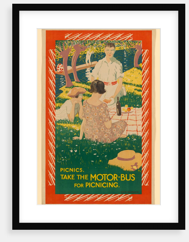 Take The Motor-Bus For Picnicing by Christopher Richard Wynne Nevinson