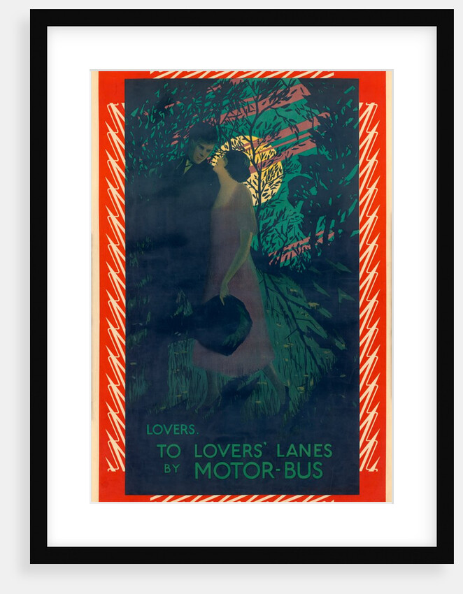 Lovers To Lovers' Lanes By Motor Bus by Christopher Richard Wynne Nevinson