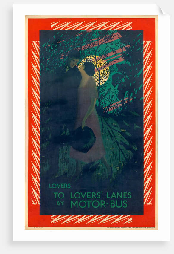 Lovers To Lovers' Lanes By Motor Bus by Christopher Richard Wynne Nevinson