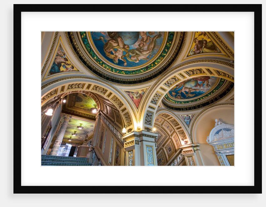 The painted ceiling and Ceramic Staircase, Victoria and Albert Museum by Anonymous