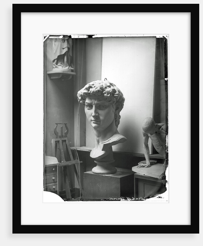 Cast of the head of Michelangelo's David in the Accademia di Belle Arte, Florence by Isabel Agnes Cowper
