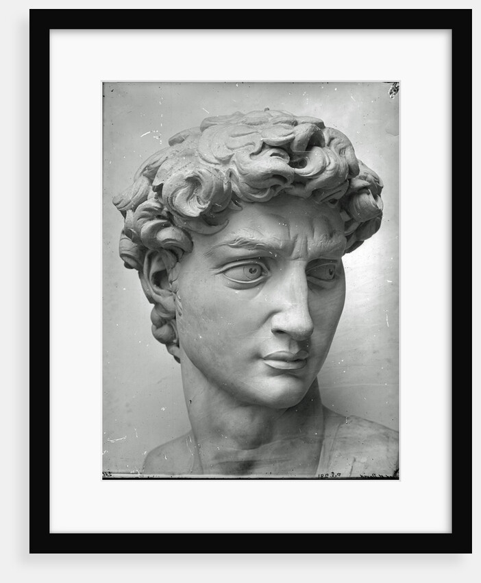 Cast of the head of Michelangelo's David in the Accademia di Belle Arte, Florence by Isabel Agnes Cowper