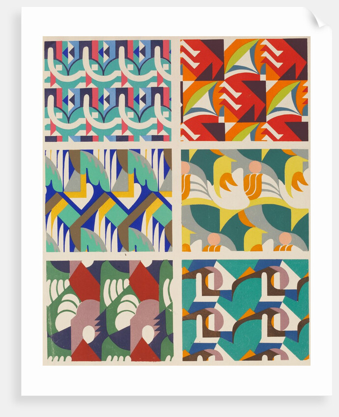 Plate from Kaleidoscope, ornements abstraits by Ad. Verneuil