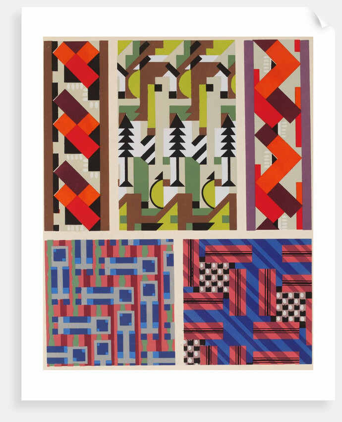 Plate from Kaleidoscope, ornements abstraits by Ad. Verneuil