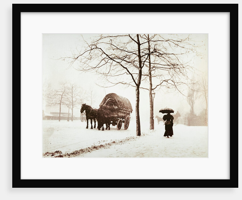 The Great Frost, Snow Scene Along the Embankment by Paul Martin