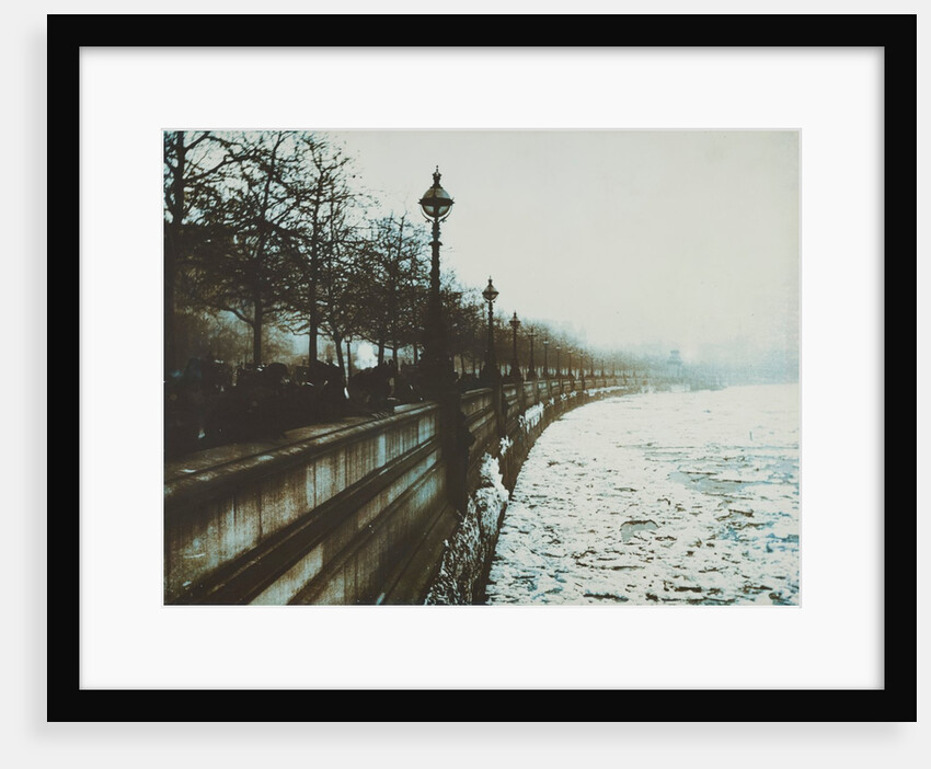 The Great Frost, Watching the Ice Flow Along the Thames from the Embankment by Paul Martin
