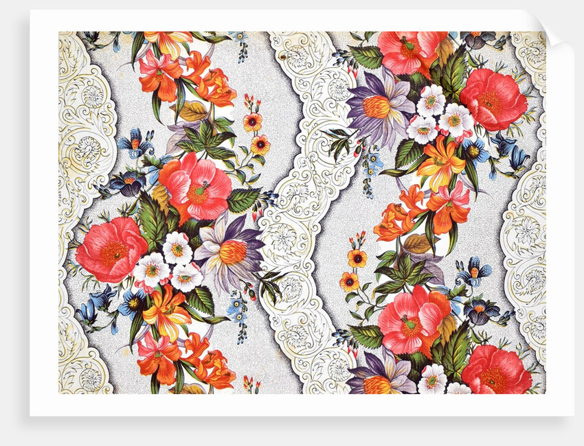 Furnishing fabric of roller-printed cotton by Anonymous