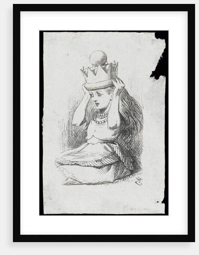 Alice with the crown by Dalziel Brothers