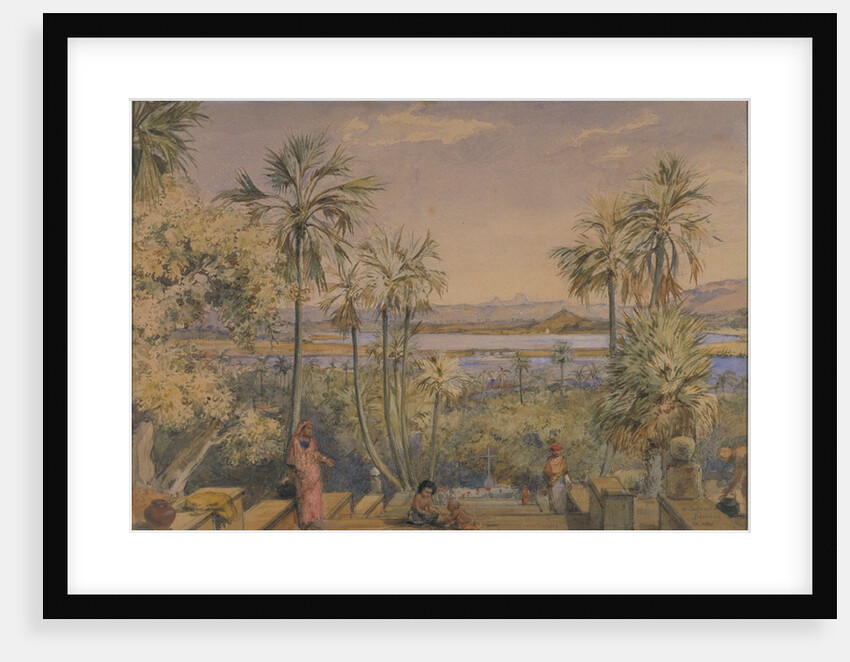View eastwards from the steps behind Mount Mary Church, Bandra, Bombay by William Carpenter