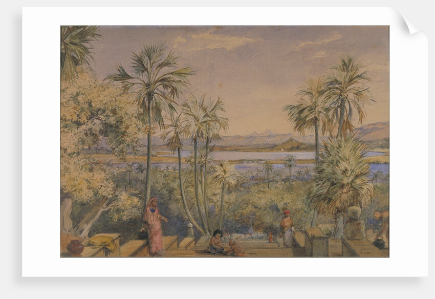 View eastwards from the steps behind Mount Mary Church, Bandra, Bombay by William Carpenter