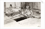 Weaving Silk on a Loom by John Lockwood Kipling