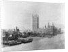 The Palace of Westminster before the construction of the Albert Embankment by Unknown