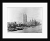 The Palace of Westminster before the construction of the Albert Embankment by Unknown