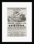 Advertisement for Railway View of Cyclops Steel Works by Unknown