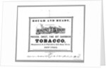 Tobacco label by Anonymous