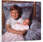 Prince Andrew holding Prince Edward by Cecil Beaton