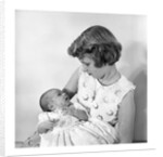 Princess Anne holding Prince Andrew by Cecil Beaton