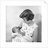 Princess Anne holding Prince Andrew by Cecil Beaton