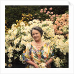 Queen Elizabeth, The Queen Mother in the gardens at Windsor Great Park by Cecil Beaton