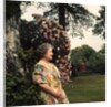 Queen Elizabeth, The Queen Mother in the gardens at Windsor Great Park by Cecil Beaton