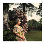 Queen Elizabeth, The Queen Mother in the gardens at Windsor Great Park by Cecil Beaton