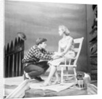 Albert Finney with the cast of The Lizard on the Rock at the Birmingham Repertory Theatre by Lisel Haas