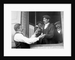 Window seller taking bets by Andrew Pitcairn-Knowles