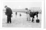 Beachcombing in Suits with Briefcase by Andrew Pitcairn-Knowles