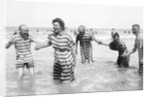 Five Striped Bathers by Andrew Pitcairn-Knowles