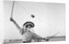 Well Caught, Woman Stretching Up by Andrew Pitcairn-Knowles