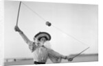 Well Caught, Woman Stretching Up by Andrew Pitcairn-Knowles