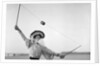 Well Caught, Woman Stretching Up by Andrew Pitcairn-Knowles