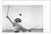 Well Caught, Woman Stretching Up by Andrew Pitcairn-Knowles
