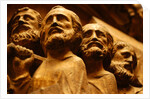 Pall bearers carrying the Virgin's coffin by Stuart Cox