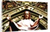 The Hereford Screen, detail of Jesus Christ by Stuart Cox