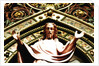 The Hereford Screen, detail of Jesus Christ by Stuart Cox