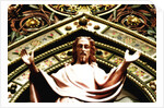 The Hereford Screen, detail of Jesus Christ by Stuart Cox
