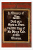 Plaque in memory of Jim, pet dog of Sir Henry Cole, in the John Madejski Garden of the V&A Museum by Stuart Cox