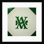 V&A logo on an interior wall of the Royal Toilets in the V&A Museum by Stuart Cox