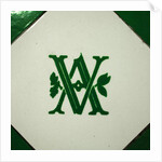 V&A logo on an interior wall of the Royal Toilets in the V&A Museum by Stuart Cox