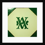 V&A logo on an interior wall of the Royal Toilets in the V&A Museum by Stuart Cox