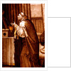 Roundel depicting the Mass of St Gregory by Stuart Cox