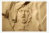 Detail from the bust of Oliver Cromwell by Stuart Cox