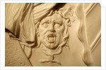 Detail from the bust of Oliver Cromwell by Stuart Cox