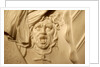 Detail from the bust of Oliver Cromwell by Stuart Cox