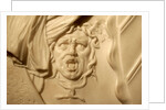 Detail from the bust of Oliver Cromwell by Stuart Cox