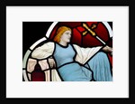 Reclining female bearing a cross by Stuart Cox